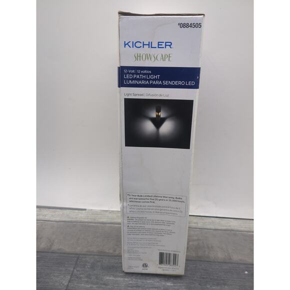 NEW Kichler Showscape 12 Volt LED path light bronze finish glass lens outdoors - Picture 4 of 8